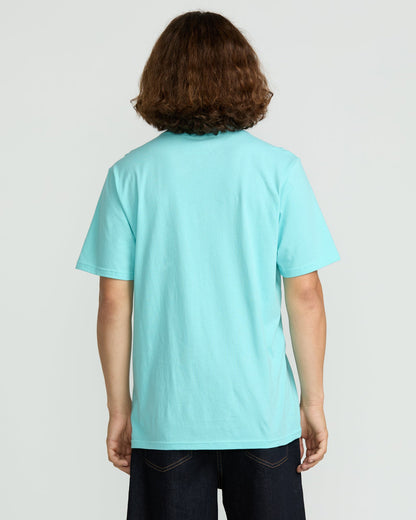 Men's Solid Short Sleeve Shirt Pocket Tee