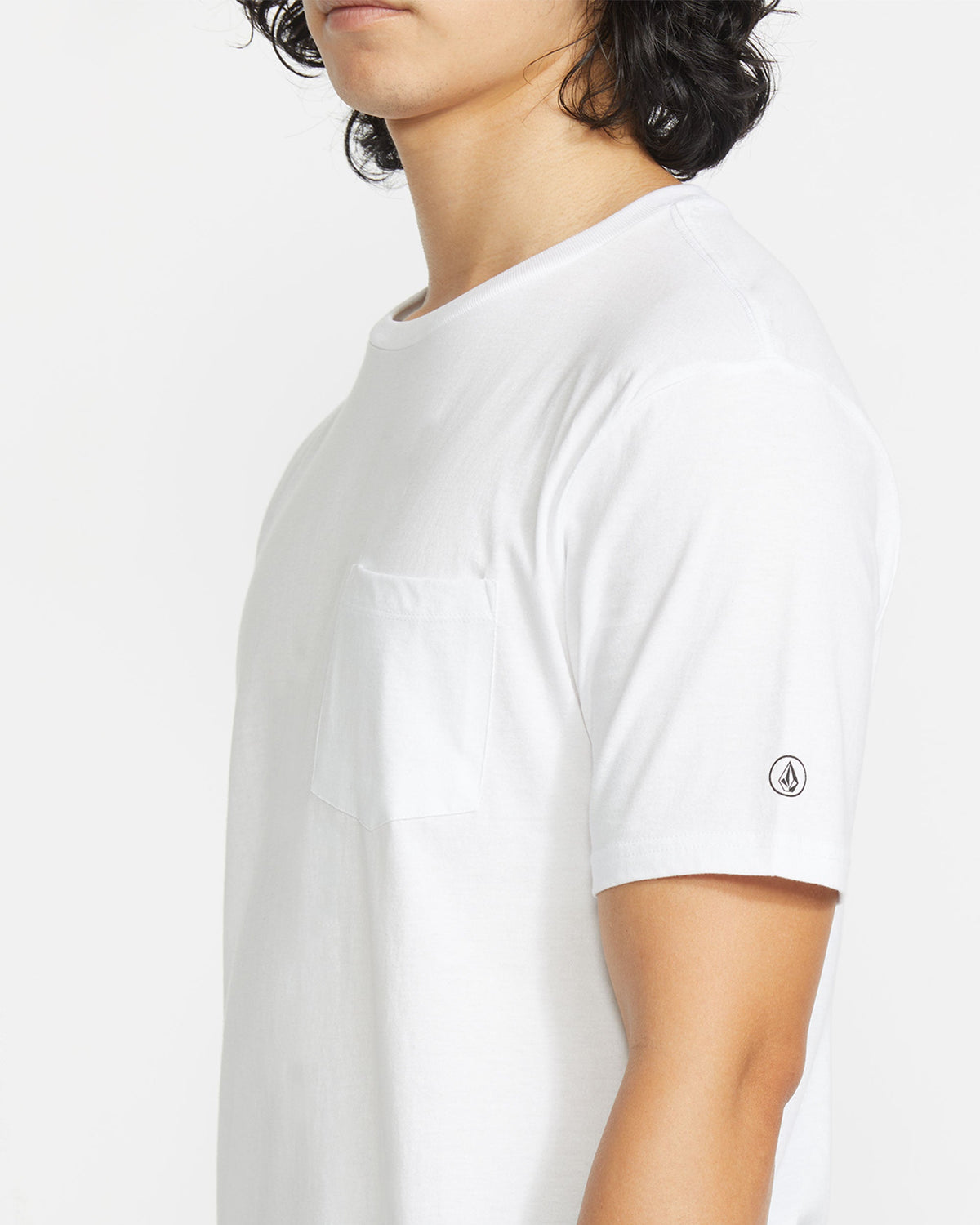 Men's Solid Short Sleeve Shirt Pocket Tee
