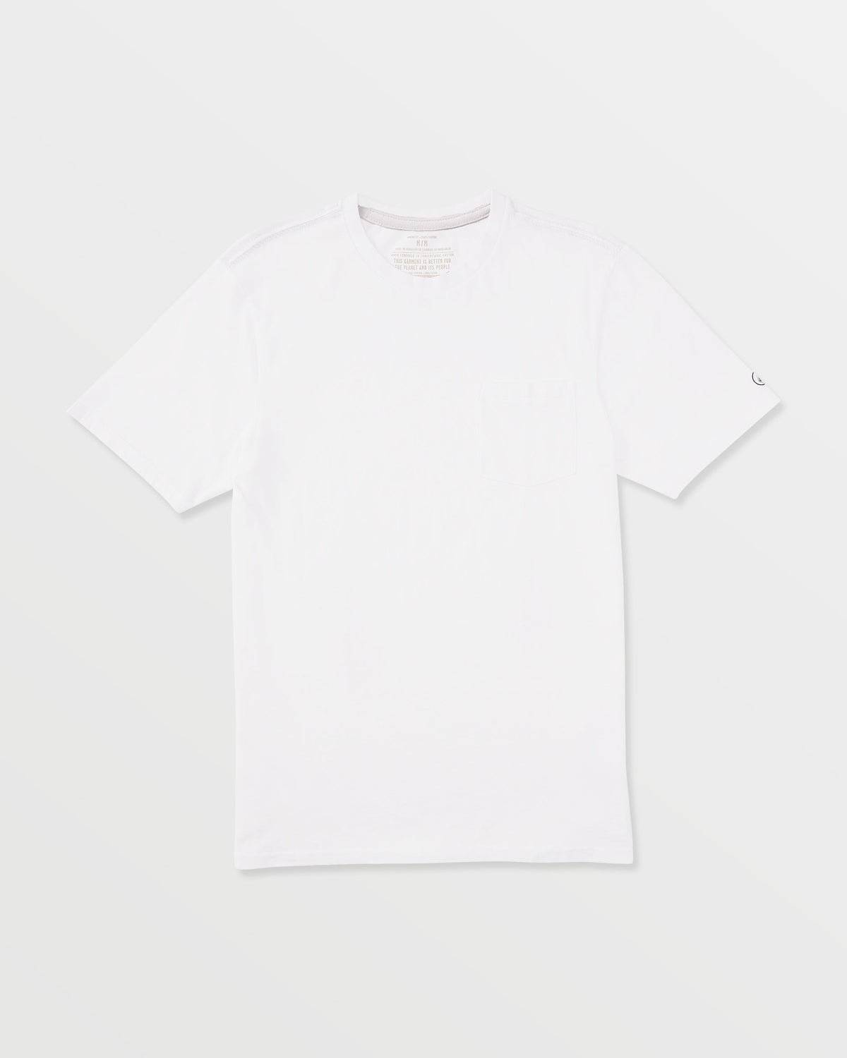 Men's Solid Short Sleeve Shirt Pocket Tee