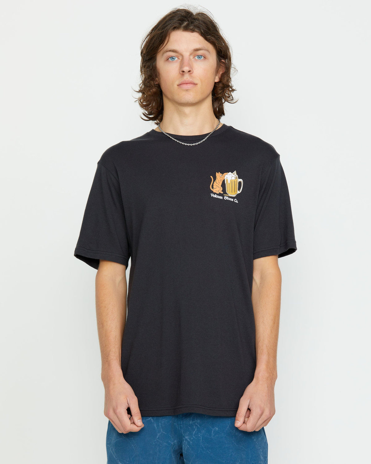 Men's Curious Cat Short Sleeve Tee
