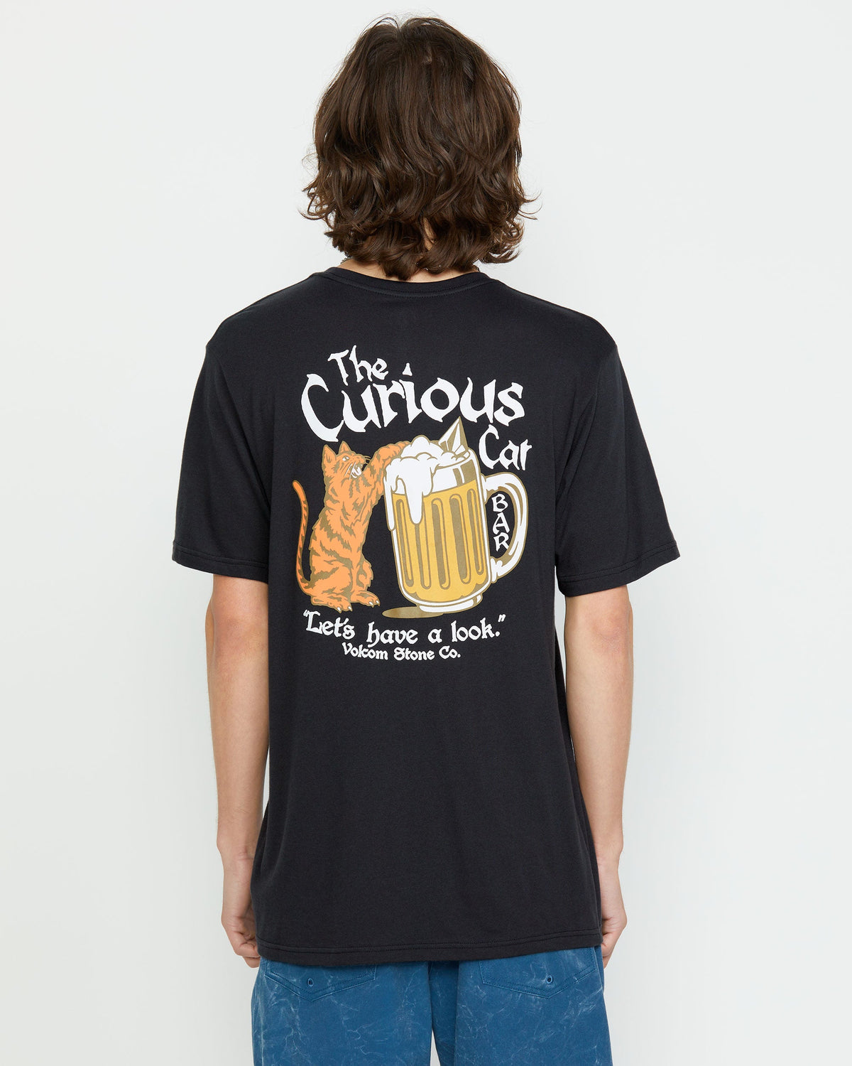 Men's Curious Cat Short Sleeve Tee