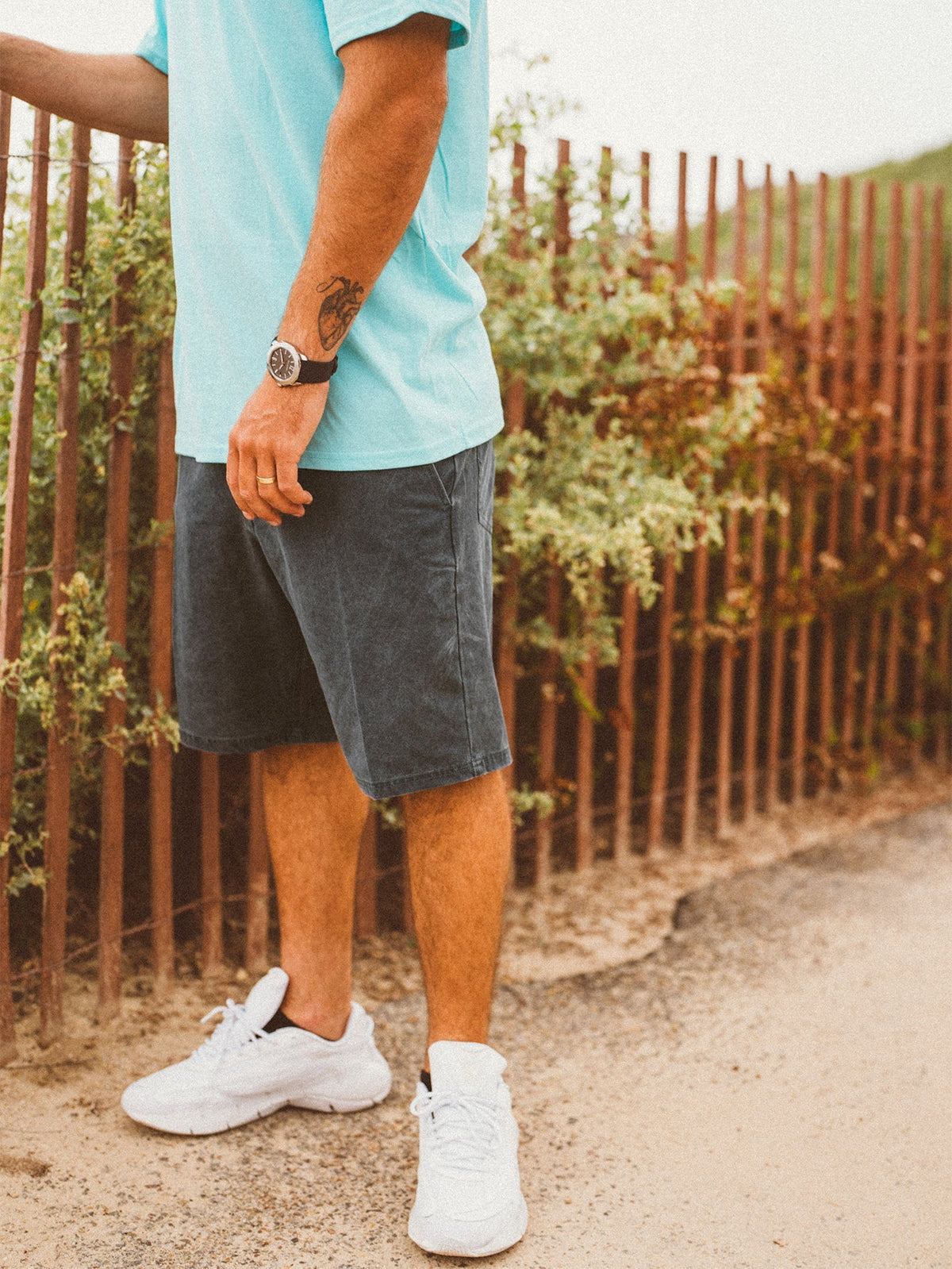 Men's Stone Faded Hybrid Shorts