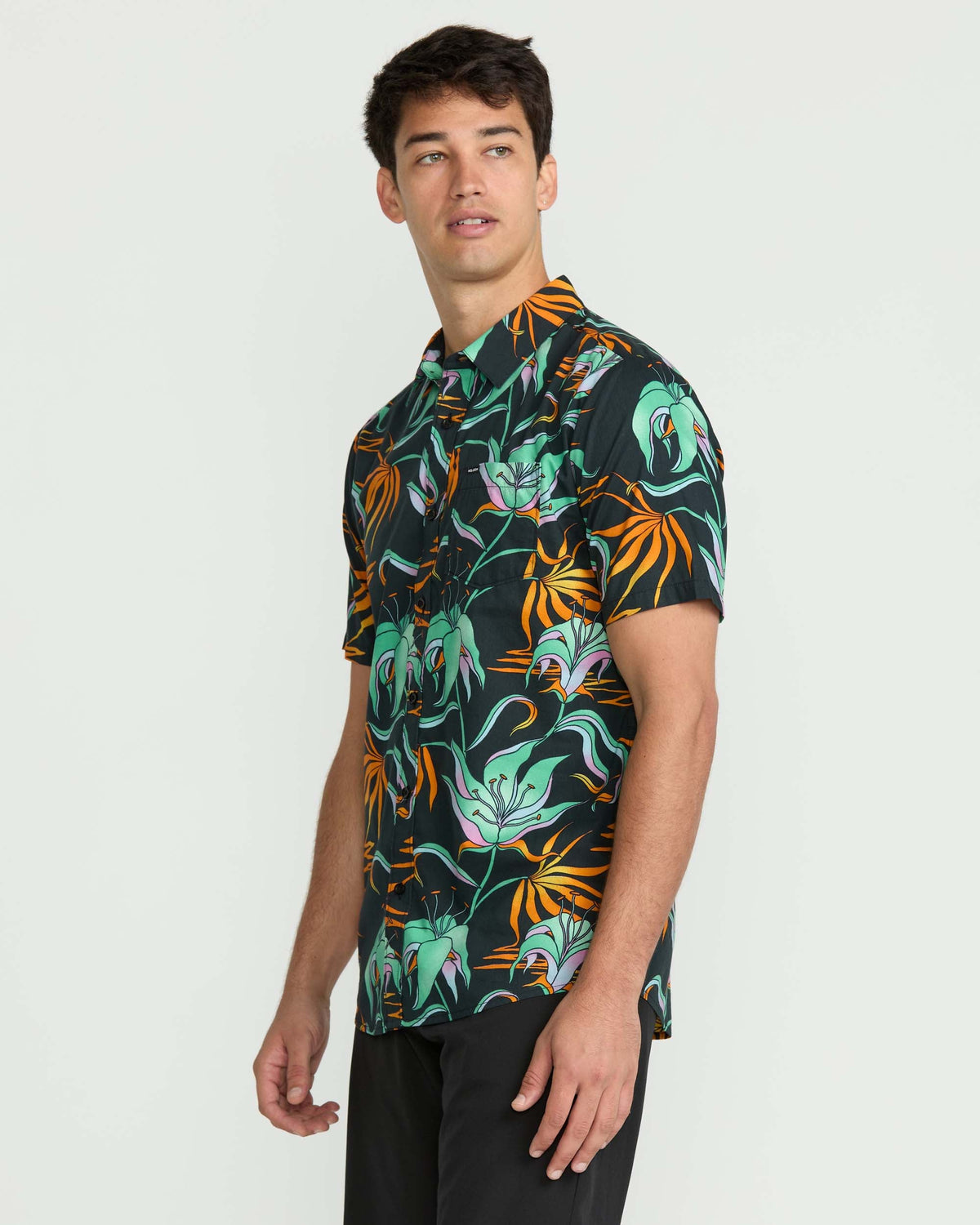 Men's Brainmelter Floral Short Sleeve Shirt