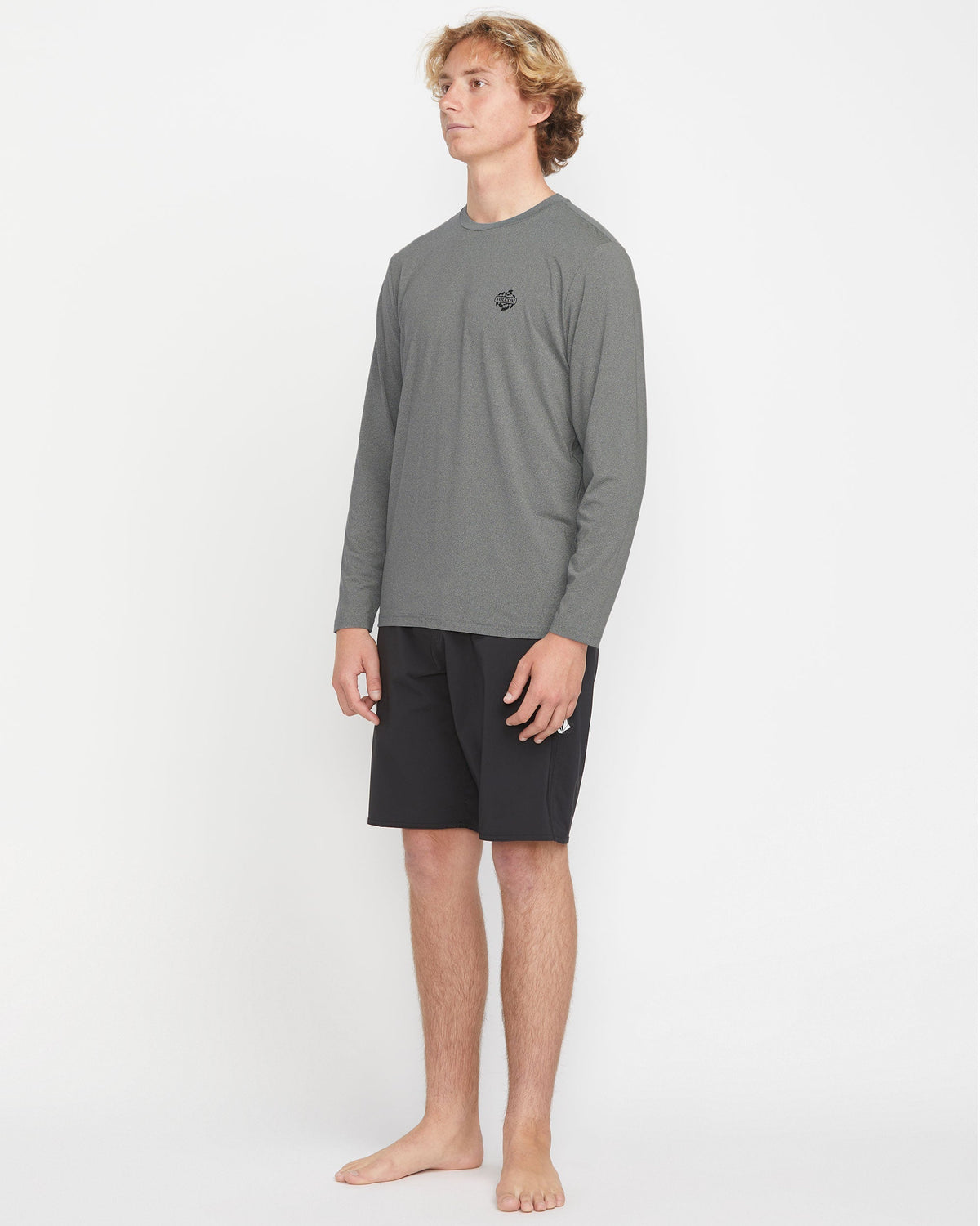 Men's Oval Track Loose Long Sleeve Surf Tee