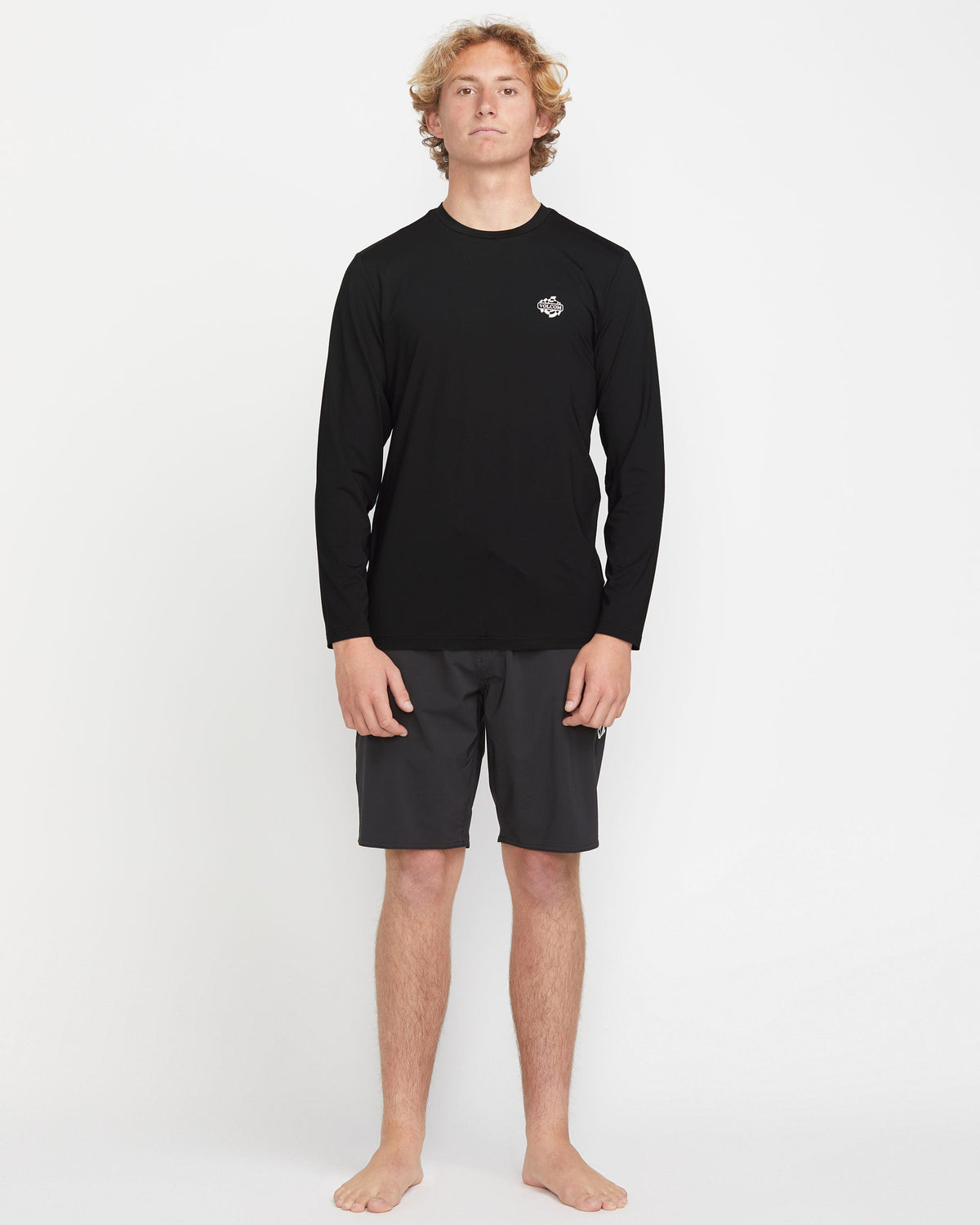 Men's Oval Track Loose Long Sleeve Surf Tee