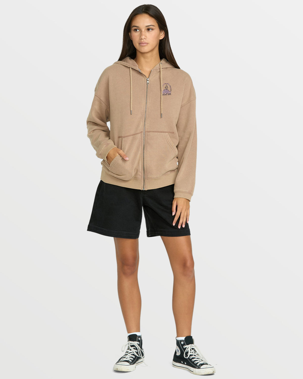 Women's Stone Art Up Zip Sweatshirt