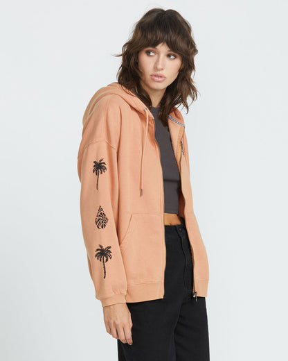 Women's Stone Art Up Zip