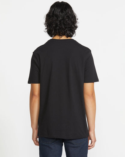 Men's Solid Short Sleeve Shirt Pocket Tee