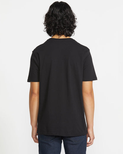 Men's Solid Short Sleeve Shirt Pocket Tee